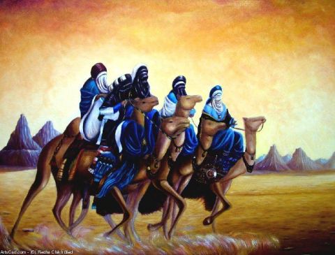 L'artiste Redha Chikh Bled - Les Seigneurs du Desert 
