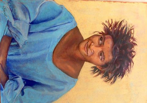 L'artiste monique donati - jeune fille berbere