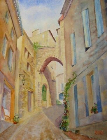 L'artiste fontanj - Rue montante a St-Emilion