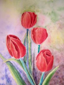 Voir cette oeuvre de vidal virginie: les tulipes