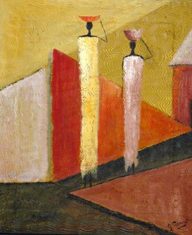 L'artiste Georges Mournet - dans la lumiere