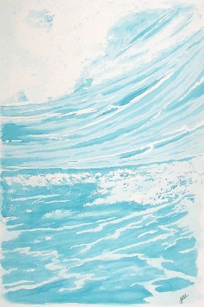 La vague - Peinture - Jocelyn Forveille