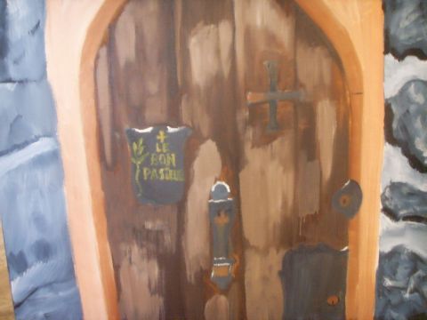 La porte du pasteur - Peinture - oyans