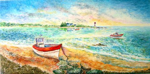 le petit port breton - Peinture - ELLHeA