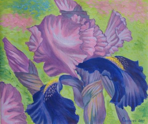Les iris - Peinture - Piacheva Natalia