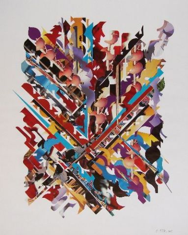 Essais Moderne 17 - Collage - Christine THELOT