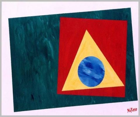 Superposition geometrique - Peinture - Mirosso