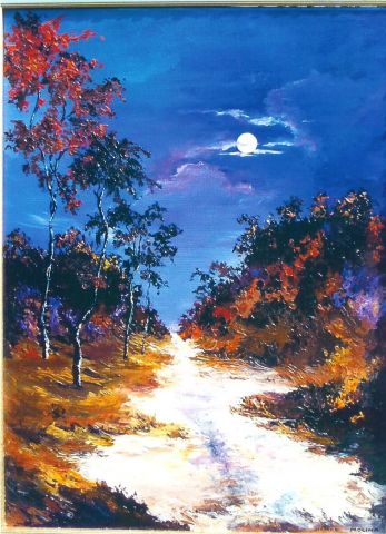 Clair de lune - Peinture - helene molina