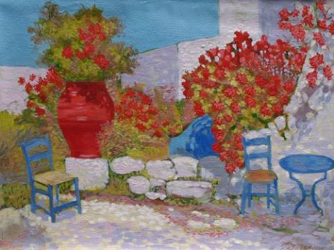 L'artiste Piacheva Natalia - La petite cour Mediterraneene