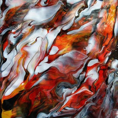 The Birth of Fire  2 - Peinture - marti garaughty