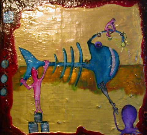 L'artiste christophe redregoo - les calanques de l'oubli