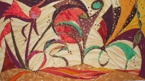 l oasis - Art textile - anny daprey