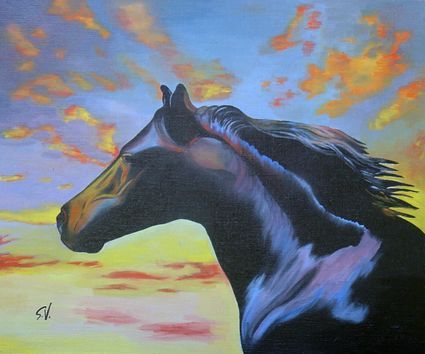 L'artiste Sylvette Vinot - Tete de cheval