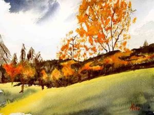 Voir cette oeuvre de Denis Webb: Les feuilles tombent-Falling Leaves