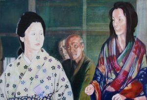 Voir le détail de cette oeuvre: combat de geishas