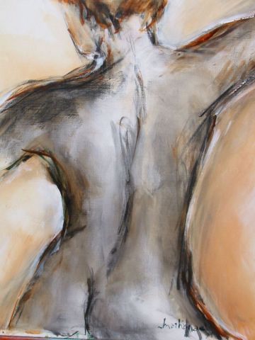female nude - Peinture - martignac