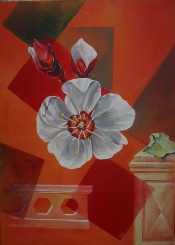 L'artiste Bernard BRUGERON - fleur d'amandier