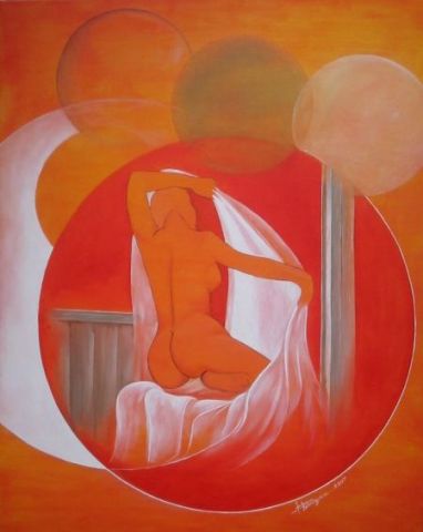 le cercle - Peinture - Bernard BRUGERON