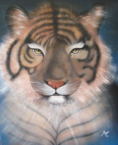 tigre - Peinture - Marie-Christine COTTAREL  