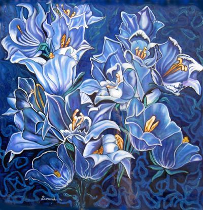 BLUE LIFE - Peinture - leonardom