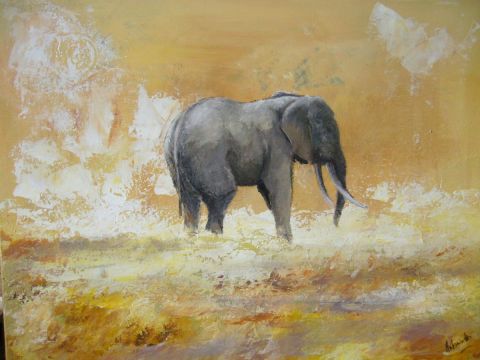 L'artiste ANTONIOTTI severine - Elephant solitaire