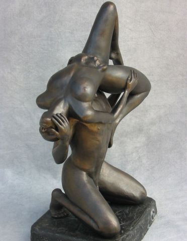 cheval deux trois 3 - Sculpture - Daniel Giraud
