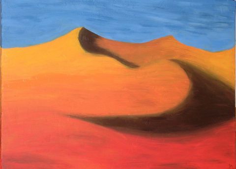 Dunes - Peinture - July DERIEPPE