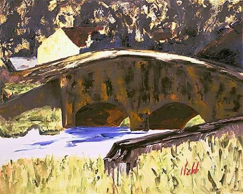 L'artiste Denis Webb - Le petit pont