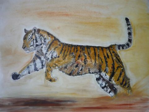Le Tigre  AFRIQUE - Peinture - Olivia