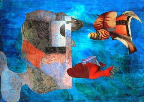 Plong�� fantastique - Collage - alex taaz