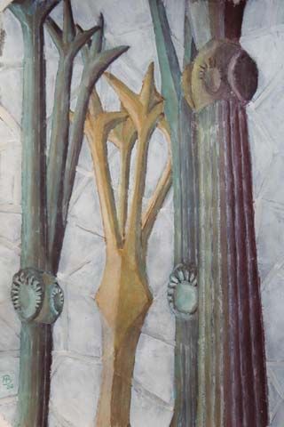 Sagrada Familia colonnes - Peinture - mitch57