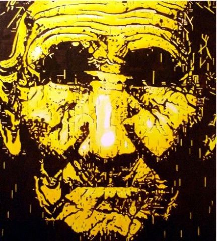L'artiste debailly - portrait jaune