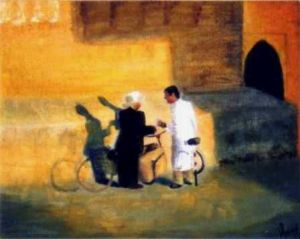 Voir cette oeuvre de Veronique Rond Frenot: Marrakech au coucher de soleil