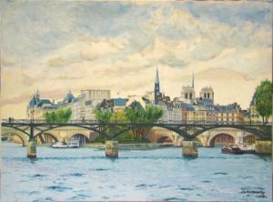 Voir cette oeuvre de Jean-Louis BARTHELEMY: Le Pont des Arts