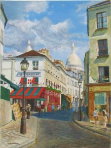 Voir cette oeuvre de Jean-Louis BARTHELEMY: Montmartre rue Norvins