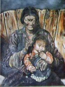 Voir le détail de cette oeuvre: Tibetaine et son enfant