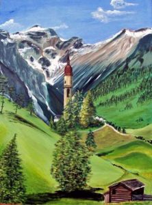 Voir le détail de cette oeuvre: Autriche- Village typique du Tyrol