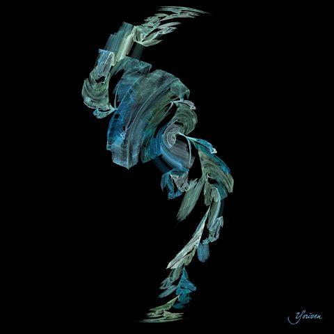Blue Dancer 01 - Art numerique - Yorizen