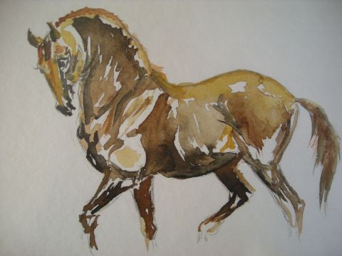 cheval iberique - Dessin - orla