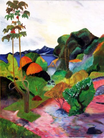 L'artiste Veronique Rond Frenot - Inspiration Paul Gauguin