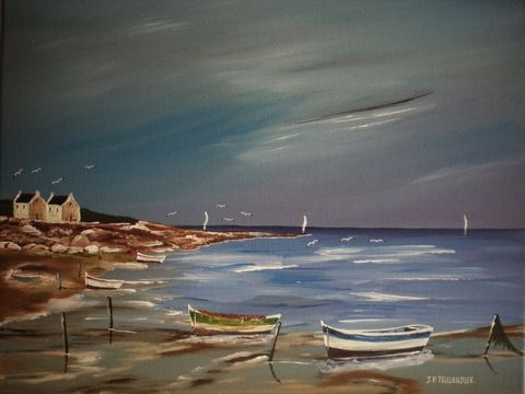 MAISONS DE PECHEURS - Peinture - J-PAUL TAILLANDIER