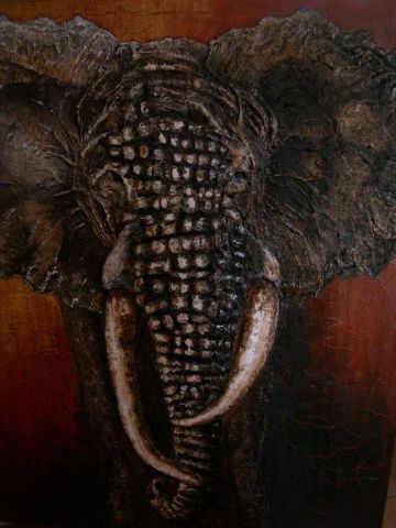 L'artiste mireille rolin - elephant