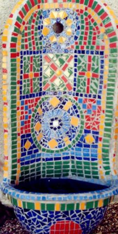 Fontaine mexicaine - Mosaique - lunart