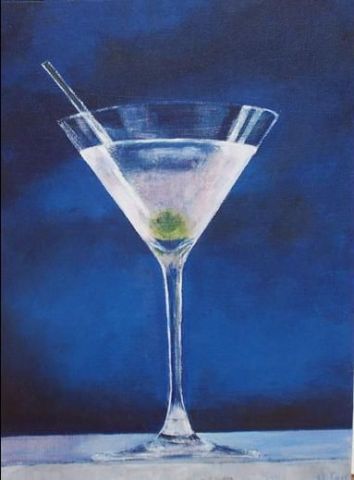 Dry Martini - Peinture - Angela Carr