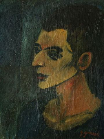 portrait d'acteur - Peinture - hellmer