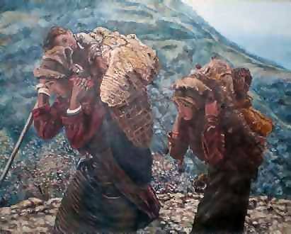 L'artiste Therese Preville - Voyageurrs au Nepal
