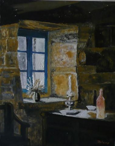 La fenetre bleue - Peinture - Andre
