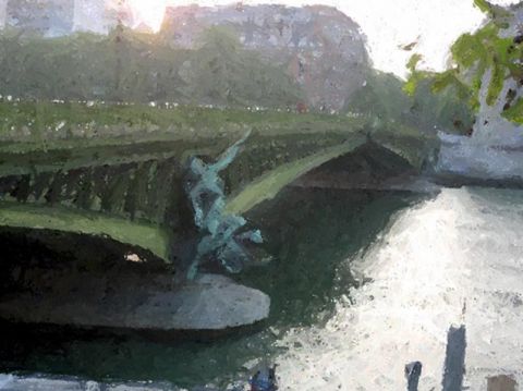 Le pont - Art numerique - Haslavsky