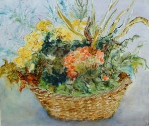 Voir cette oeuvre de Annie Bagot: corbeille de fleurs