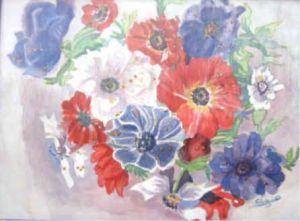 Voir cette oeuvre de Luigina: anemones colorees